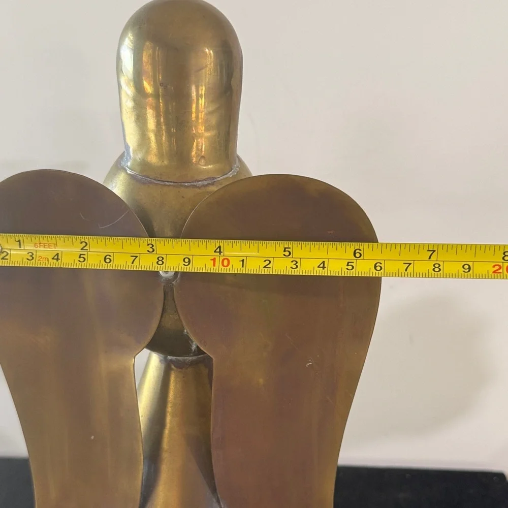 Brass Angel Candleholder Vintage Christmas Decor
